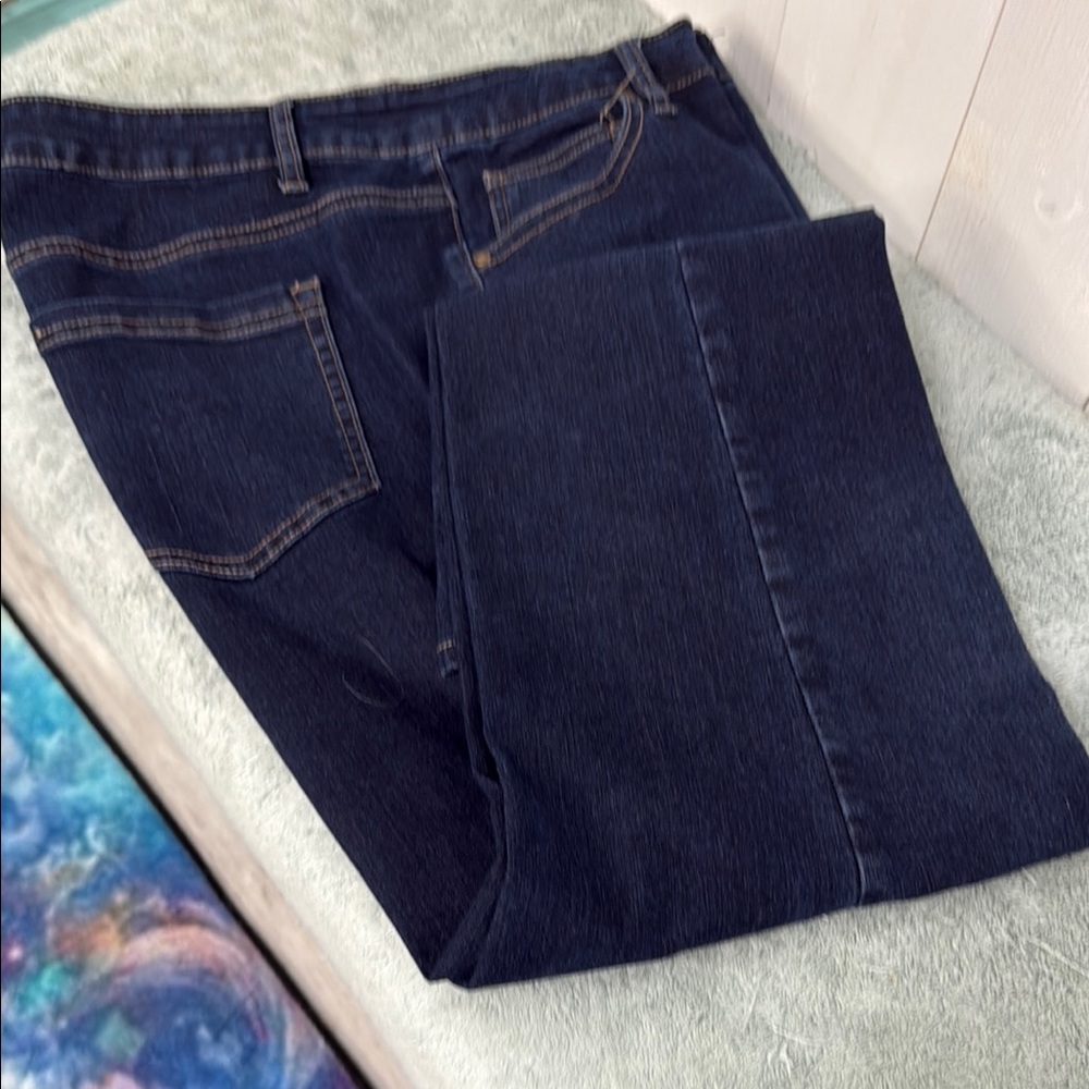 Denim 24/7 Blue Straight Leg Jeans